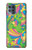 W3273 Flower Line Art Pattern Hard Case and Leather Flip Case For Motorola Moto G100