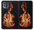 W3379 Fire Frame Hard Case and Leather Flip Case For Motorola Moto G100