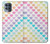 W3499 Colorful Heart Pattern Hard Case and Leather Flip Case For Motorola Moto G100