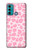 W2213 Pink Leopard Pattern Hard Case and Leather Flip Case For Motorola Moto G60, G40 Fusion