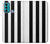 W2297 Black and White Vertical Stripes Hard Case and Leather Flip Case For Motorola Moto G60, G40 Fusion