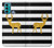 W2794 Black and White Striped Deer Gold Sparkles Hard Case and Leather Flip Case For Motorola Moto G60, G40 Fusion