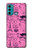 W2885 Paris Pink Hard Case and Leather Flip Case For Motorola Moto G60, G40 Fusion