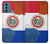 W3017 Paraguay Flag Hard Case and Leather Flip Case For Motorola Moto G60, G40 Fusion