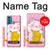 W3025 Pink Maneki Neko Lucky Cat Hard Case and Leather Flip Case For Motorola Moto G60, G40 Fusion