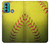 W3031 Yellow Softball Ball Hard Case and Leather Flip Case For Motorola Moto G60, G40 Fusion