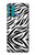 W3056 Zebra Skin Texture Graphic Printed Hard Case and Leather Flip Case For Motorola Moto G60, G40 Fusion