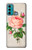 W3079 Vintage Pink Rose Hard Case and Leather Flip Case For Motorola Moto G60, G40 Fusion