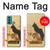 W3229 Vintage Cat Poster Hard Case and Leather Flip Case For Motorola Moto G60, G40 Fusion