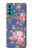 W3265 Vintage Flower Pattern Hard Case and Leather Flip Case For Motorola Moto G60, G40 Fusion