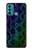 W3366 Rainbow Python Skin Graphic Print Hard Case and Leather Flip Case For Motorola Moto G60, G40 Fusion