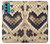 W3417 Diamond Rattle Snake Graphic Print Hard Case and Leather Flip Case For Motorola Moto G60, G40 Fusion