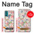 W3688 Floral Flower Art Pattern Hard Case and Leather Flip Case For Motorola Moto G60, G40 Fusion