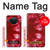 W2480 Tie Dye Red Hard Case and Leather Flip Case For Nokia X10