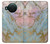 W3717 Rose Gold Blue Pastel Marble Graphic Printed Hard Case and Leather Flip Case For Nokia X10