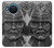 W1827 Japan Samurai Helmet Hard Case and Leather Flip Case For Nokia X20