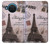 W2211 Paris Postcard Eiffel Tower Hard Case and Leather Flip Case For Nokia X20