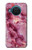 W3052 Pink Marble Graphic Printed Hard Case and Leather Flip Case For Nokia X20