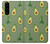 W3285 Avocado Fruit Pattern Hard Case and Leather Flip Case For Sony Xperia 5 III