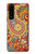 W3402 Floral Paisley Pattern Seamless Hard Case and Leather Flip Case For Sony Xperia 5 III