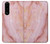 W3670 Blood Marble Hard Case and Leather Flip Case For Sony Xperia 5 III