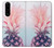 W3711 Pink Pineapple Hard Case and Leather Flip Case For Sony Xperia 5 III