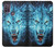 W0752 Blue Fire Grim Wolf Hard Case and Leather Flip Case For Motorola Moto G10 Power