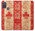 W1603 Canada Flag Old Vintage Hard Case and Leather Flip Case For Motorola Moto G10 Power