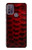 W2879 Red Arowana Fish Scale Hard Case and Leather Flip Case For Motorola Moto G10 Power