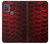 W2879 Red Arowana Fish Scale Hard Case and Leather Flip Case For Motorola Moto G10 Power