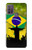 W2981 Brazil Football Soccer Hard Case and Leather Flip Case For Motorola Moto G10 Power