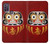 W3023 Japan Good Luck Daruma Doll Hard Case and Leather Flip Case For Motorola Moto G10 Power