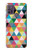 W3049 Triangles Vibrant Colors Hard Case and Leather Flip Case For Motorola Moto G10 Power