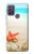 W3212 Sea Shells Starfish Beach Hard Case and Leather Flip Case For Motorola Moto G10 Power