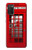 W0058 British Red Telephone Box Hard Case and Leather Flip Case For Samsung Galaxy A03S