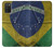 W3297 Brazil Flag Vintage Football Graphic Hard Case and Leather Flip Case For Samsung Galaxy A03S