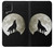 W1981 Wolf Howling at The Moon Hard Case and Leather Flip Case For Samsung Galaxy A22 4G