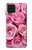 W2943 Pink Rose Hard Case and Leather Flip Case For Samsung Galaxy A22 4G