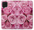 W2943 Pink Rose Hard Case and Leather Flip Case For Samsung Galaxy A22 4G