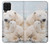 W3373 Polar Bear Hug Family Hard Case and Leather Flip Case For Samsung Galaxy A22 4G