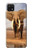 W0310 African Elephant Hard Case and Leather Flip Case For Samsung Galaxy A22 5G