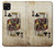 W2528 Poker King Card Hard Case and Leather Flip Case For Samsung Galaxy A22 5G