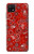 W3354 Red Classic Bandana Hard Case and Leather Flip Case For Samsung Galaxy A22 5G