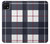 W3452 Plaid Fabric Pattern Hard Case and Leather Flip Case For Samsung Galaxy A22 5G