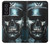 W0754 Skull Soldier Zombie Hard Case and Leather Flip Case For Samsung Galaxy S21 FE 5G