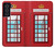 W2059 England British Telephone Box Minimalist Hard Case and Leather Flip Case For Samsung Galaxy S21 FE 5G