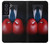 W2261 Businessman Black Suit With Boxing Gloves Hard Case and Leather Flip Case For Samsung Galaxy S21 FE 5G