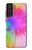 W2488 Tie Dye Color Hard Case and Leather Flip Case For Samsung Galaxy S21 FE 5G