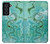 W2653 Dragon Green Turquoise Stone Graphic Hard Case and Leather Flip Case For Samsung Galaxy S21 FE 5G