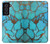 W2685 Aqua Turquoise Gemstone Graphic Printed Hard Case and Leather Flip Case For Samsung Galaxy S21 FE 5G